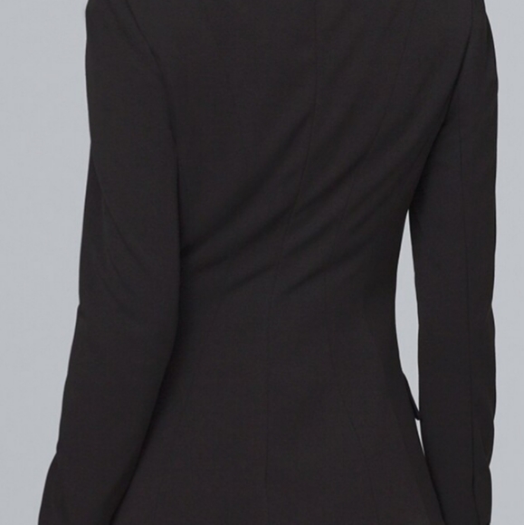 New White House Black Market Blazer Black All Season Suit Jacket Regular Petite - Picture 3 of 9